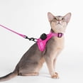 thumbnail image 1 of Escape Proof Reflective Cat Harness and Leash Set with GPS Tracker Pouch for Small Cats, 1 of 8