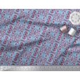 thumbnail image 3 of Soimoi Modal Satin Fabric Damask Ethnic Print Fabric by The Yard 42 Inch Wide, 3 of 3