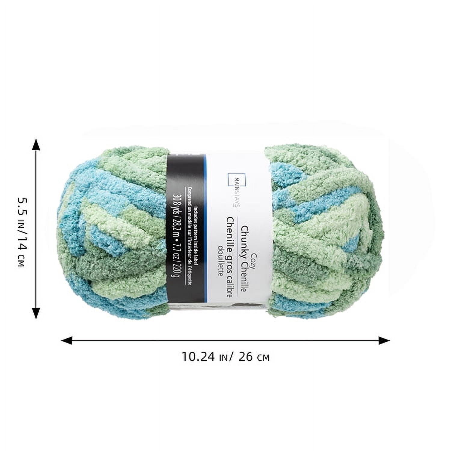 MS Chenille Gros Calibre écume de Mer Fil Polyester