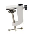thumbnail image 3 of Bunblic Desktop Mounting Clamp Camera Mount Clamp Heavy Duty Sturdy Desktop Bracket Magnifying Glass Lamp Base for Studio Video Light White Aluminum, 3 of 8
