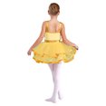 thumbnail image 2 of Hansber Robe Tutu de Danse pour Filles Enfants Paillettes Jazz Fête Robe de Danse Costume de Performance sur Scène Or 6, 2 of 7