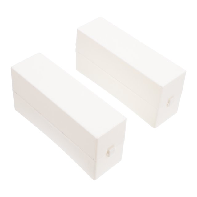 2Pcs Nail Grinding Heads Box 30-Holes Nail Art Drill Bits Storage Box Containers