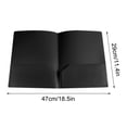 thumbnail image 2 of JJBNSH Durable Heavy Duty File Folders with Business Card Plastic Folders With Pockets Heavy Duty Pocket Folders Letter Size File Folders For Documents Office School, 2 of 5