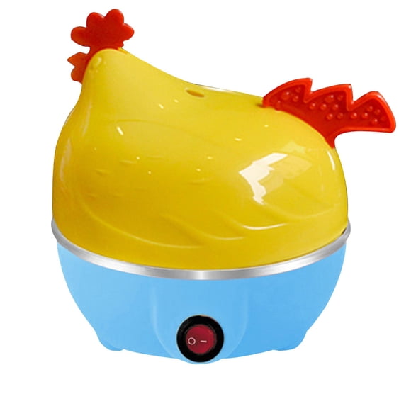 TIELUTT 7 Eggs Capacity Egg Cooker Cute Chicken Shape Egg Steamer Mini Versatile Breakfast Cooker Omelet Microwave Small Kitchen Appliances Rub A Way Mini Tots Steamer Bags for Cooking