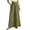 Armée Verte, variante sur Pantalon Évasé Uni pour Femme, Pantalon Habillé à Jambe Grand Taille Haute, Pantalon Coupe Ample pour Vacances d'Été à la Plage, Pantalon-Jupe Décontracté et Confortable pour le Travail au Quotidien, Long Pantalon Palazzo Fluide