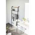 thumbnail image 3 of YAMAZAKI home Tower Leaning Ladder With Shelf Black, 3 of 5