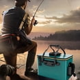 thumbnail image 3 of EVA Foldable Fishing Bucket with Oxygen Pump Mount, 21L Portable Live Bait Container for Outdoor Angling, 3 of 6