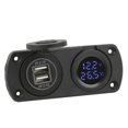 thumbnail image 3 of Car Voltmeter Charger, USB Car Charger 5V 4.2A  For Lockable Marine Pug For Cigar Lighter Plug Red,Blue, 3 of 8