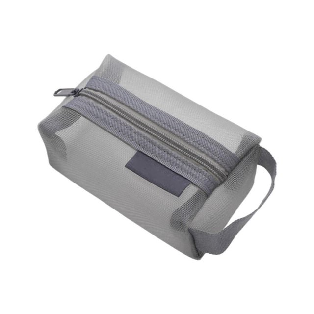 HAOAN Sac de Rangement en Maille Carrée Portable Sac Cosmétique à Fermeture Éclair Petit Sac de Voyage en Maille Carrée Pochette de Transport Visage & Sacs de Rangement Réduction
