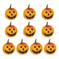 thumbnail image 2 of Halloween Window Decorations 10-Piece Foam Pumpkin Set for Home, Party, Thanksgiving, and Fall Holiday Display, 2 of 2