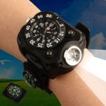 thumbnail image 1 of 3in1 Super Bright LED Watch Flashlight Torch lights Compass, Outdoor Sports Rechargeable Mens Wrist Watch,  Wristband Lamp, 1 of 9