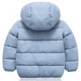 thumbnail image 2 of SYNPOS Manteau d'Hiver Épais à Capuche pour Petit Garçon Fille 4-5T, 2 of 9