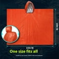 thumbnail image 4 of TopLLC Poncho de Pluie à Capuchon, Imperméable d'Urgence Isolé Réfléchissant en Film d'Aluminium PE, Imperméable Réutilisable Résistant aux Intempéries, Équipement de Survie Portable Double Face pour la Randonnée, le Camping et l'Extérieur, 4 of 9