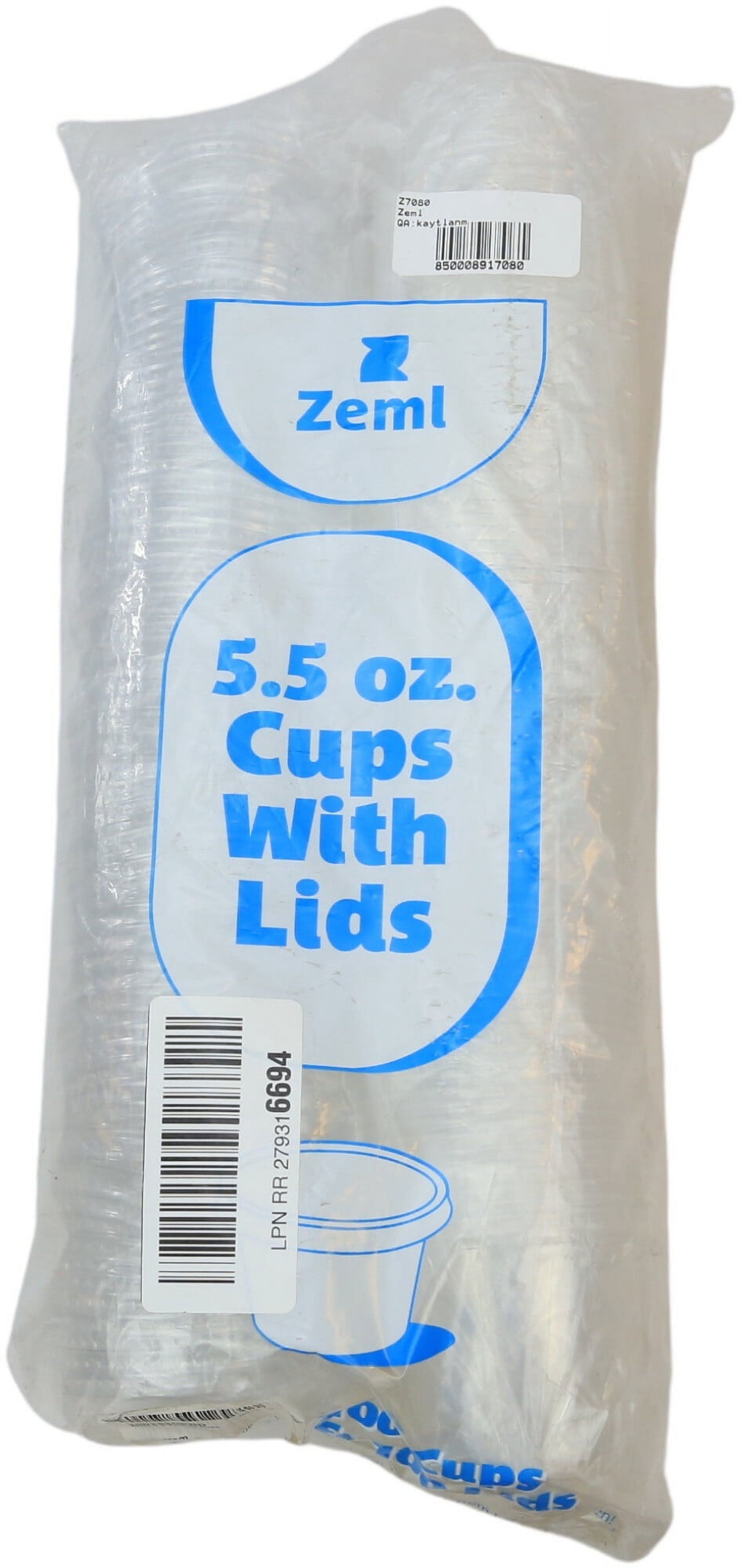 Zeml Portion Cups With Lids, 5.5 Oz Cup Z7080