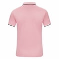 thumbnail image 4 of Timegard Womens Tops Plus Size Breathable Lapel V Neck Button Short Sleeve Loose Blouse Summer Casual Unisex, 4 of 8