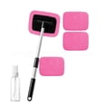 thumbnail image 4 of Birdeem Car Windshield Cleaner Tool with Extendable Handle, 180-Degree Pivoting Head for Inside Window Cleaning, Includes 4 Reusable Washable Pads and Spray Bottle, 4 of 7