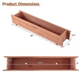 thumbnail image 3 of Costway 36 Inch Wooden Flower Planter Box Garden Yard Decorative Window Box Rectangular, 3 of 10