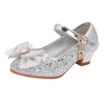 thumbnail image 3 of 2025 Sandals Closed Toe Rhinestone Sandals For Heels Wedding Party Shoes For 12-18 Months Sequins Bow For Toddler, 3 of 9