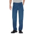 thumbnail image 1 of Dickies Jeans Utilitaires en Denim de Charpentier pour Hommes, 33W x 32L, Bleu Indigo Délavé, 1 of 5