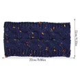 thumbnail image 4 of Bandeau Automne Coupe-Vent Tête Élastique Multicolore Réglable Large Dames Oreille Muffs Accessoires de Cheveux pour les Filles Marine + Fil Coloré, 4 of 6