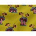 thumbnail image 4 of oneOone Viscose Jersey Fabric Bird & Mushroom Block Printed Craft Fabric BTY 60 Inch Wide, 4 of 4