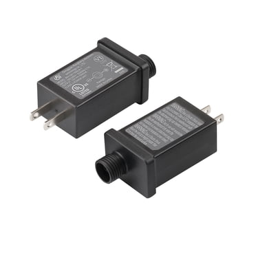Adaptateur Secteur Led de Remplacement Transformateur Basse Tension avec Indice d'Étanchéité Ip44, Sortie Stable et Sécurité Certifiée pour Lumières de Noël et Décoration Gonflable 6.2X3.7X3.2In 1.0Lb