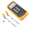 thumbnail image 2 of II Thermometer,Dual Channel K Type LCD Thermometer Digital Temperature Meter Extended Durability, 2 of 8