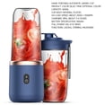 thumbnail image 4 of Portable Blender Cup Automatic Small Glass Juice Cup for Travel Sports Kitchen  Blue Double Cup With Cover, 4 of 7