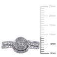 thumbnail image 2 of Miabella 0.14 Carat T.W. Diamond Sterling Silver Loop-Style Bridal Set, 2 of 4