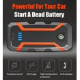 thumbnail image 4 of PINHEN Jump Starter Portable with Air Compressor for 8.0L Gas/5.0L Diesel, 12V/1500A Auto Jump Box Car Battery Charger + 150PSI Air Inflator Pack, USB Quick Charge Type-C & LED Light & Compass, 4 of 8
