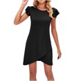 thumbnail image 2 of Gspmoly Robes pour Femmes, Robes d'Été pour Femmes Décontractées Sans Manches à Manches Volantées Robe d'Été Robe de Plage Robe Courte de Vacances Robes de Fête pour Femmes Offres du Jour, 2 of 7