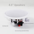 thumbnail image 4 of Pyle PDIC1661RD 6.5 Inch 200 Watt In Ceiling Wall 2 Way Speaker System Pair, 4 of 6
