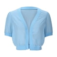 thumbnail image 4 of Styesk Cardigan pour Femmes Cardigan à Manches Bouffantes pour Femmes Cardigan Transparent Châle, 4 of 6