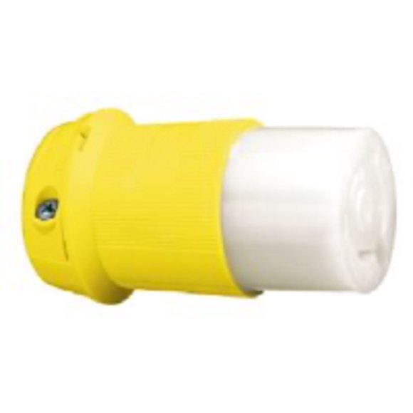 Hubbell Wiring Device-Kellems Locking Devices, Twist-Lock, Marine Grade, Female Connector Body, 30A 125V, 2-Pole 3-Wire Grounding, L5-30R, Screw Termi