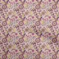 thumbnail image 1 of oneOone Rayon Peach Fabric Asian Suzani Craft Projects Decor Fabric Printed By The Yard 56 Inch Wide, 1 of 5
