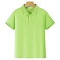 thumbnail image 2 of Polos à Manches Courtes pour Garçons, Enfants, Décontracté, Col en V, Uniforme Scolaire, Polo Piqué de Golf, 2 of 7
