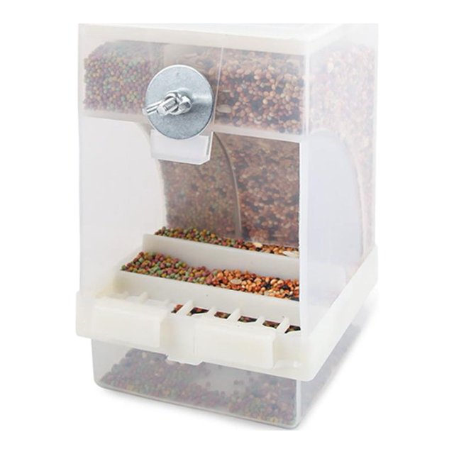 Bird Transparent Bird Feeder Automatic Pets Seed Feeder Food Container Bird Cage Accessories