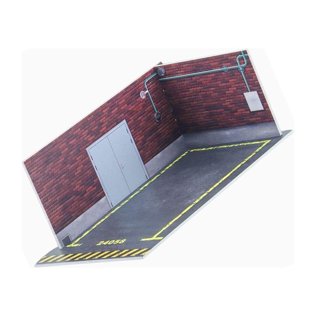 Car Model Diorama Parking Scenery Building Diorama 1/24 DIY for Model Car Car Model Lovers C