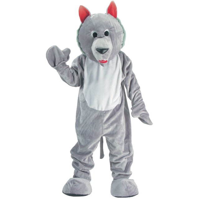 Hungry Wolf Mascot Costume Set - Large 12-14