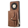 thumbnail image 4 of Crossbody Phone Case Wallet with Detachable Strap for Honor X9B Shockproof Cover Brown, 4 of 5