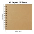 thumbnail image 3 of Scrapbook 7X7 Inch Diy Scrapbook Album Hardcover Kraft Paper Scrap Book Photo Albums 20 Sheets Memory Book for Family Wedding Writing Notebook Journal Notebook,Spiral Notebook,Hardcover Notebook,Line, 3 of 5