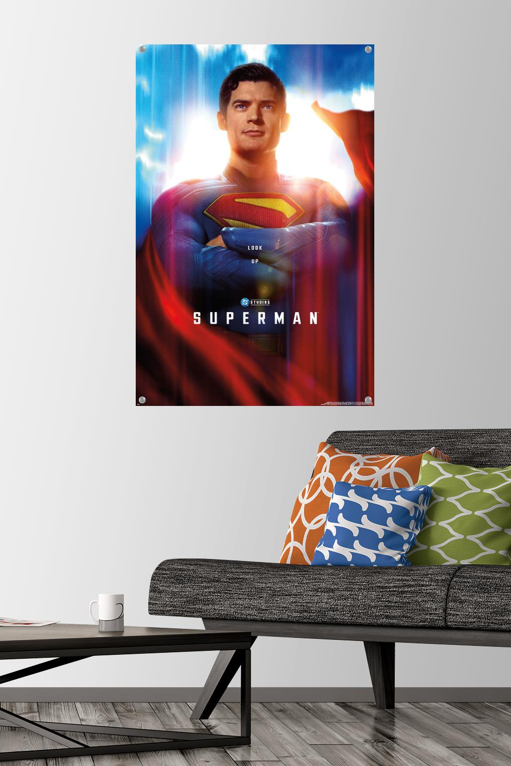 DC Studios Superman (2025) - Close-Up One Sheet Wall Poster with Pushpins, 22.375" x 34"