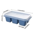 thumbnail image 2 of Pour Cuisine Grille à Glace en Silicone Réutilisable avec Couvercle - Ensemble de Plateaux à Glace de Style Rétro pour Réfrigérateur Convivial pour Internet Petit 3 Pcs 3 Pcs, 2 of 7