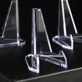 thumbnail image 1 of Acrylic Display Stand Transparent Easel | Photo Frame Holder | Card Coin Plate Mobile Stand | Durable Bookshelf Tabletop Organizer | 5.2x1.5x6.8cm | Single Pack, 1 of 6