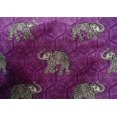 thumbnail image 4 of oneOone Cotton Silk Fabric Elephant Block Printed Craft Fabric BTY 42 Inch Wide, 4 of 4