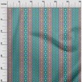 thumbnail image 3 of oneOone Polyester Spandex Turquoise Green Fabric Geometric Dress Material Fabric Print Fabric By The Yard 56 Inch Wide, 3 of 4