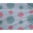 thumbnail image 4 of oneOone Polyester Lycra Fabric Spiral & Floral Block Print Fabric By The Yard 56 Inch Wide, 4 of 4