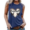 thumbnail image 2 of SMihono Hauts pour Femmes Débardeur Mode Imprimé Col Rond Confortable T-shirt Ample Fête des Mères Sans Manches Blouse Décontractée Hauts d'Été pour Femmes, 2 of 5