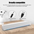 thumbnail image 3 of facefd V-196 Computer Speaker Bar Stereo Subwoofer Music Player Bass Surround Sound Box 3.5mm Audio Input For PC Laptop Black, 3 of 6