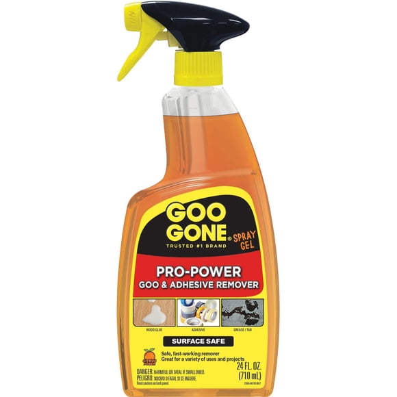Goo Gone Pro-Power Gel en Vaporisateur - 24 Onces - Sécuritaire pour les Surfaces, Excellent Nettoyant, Sans Odeurs Tenaces, Enlève les Autocollants, Peut Être Utilisé sur les Outils